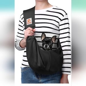 Pet Carrier for Small Dogs and Cats, Adjustable Strap, Zip Pocket, Snap Closure